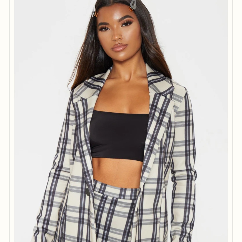 Pretty Little Thing Plaid Women's Two Piece Set